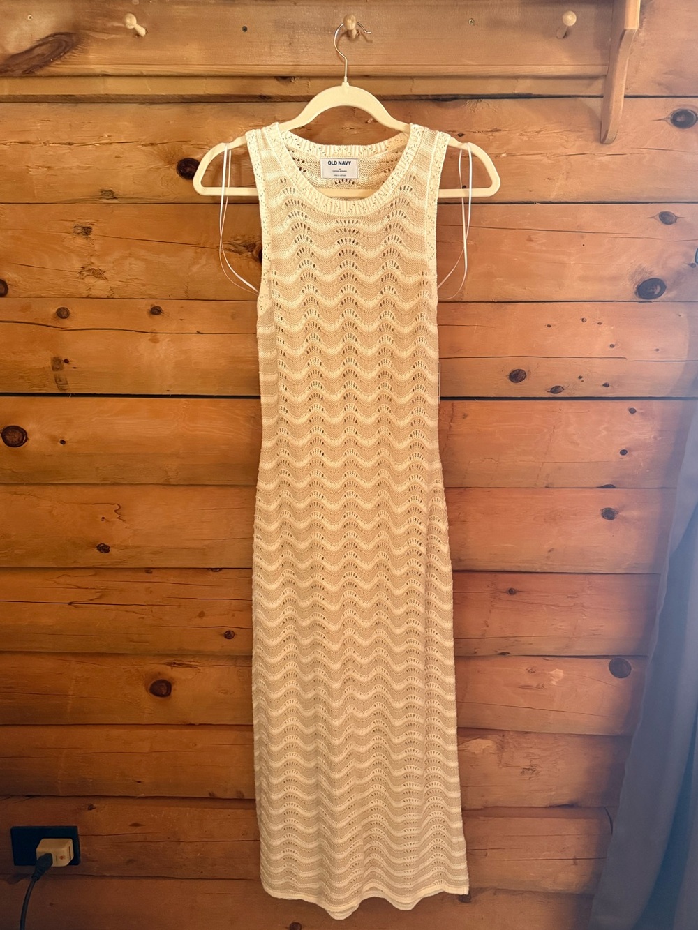 NWT Old Navy Sleeveless Crochet Maxi Dress, Coverup